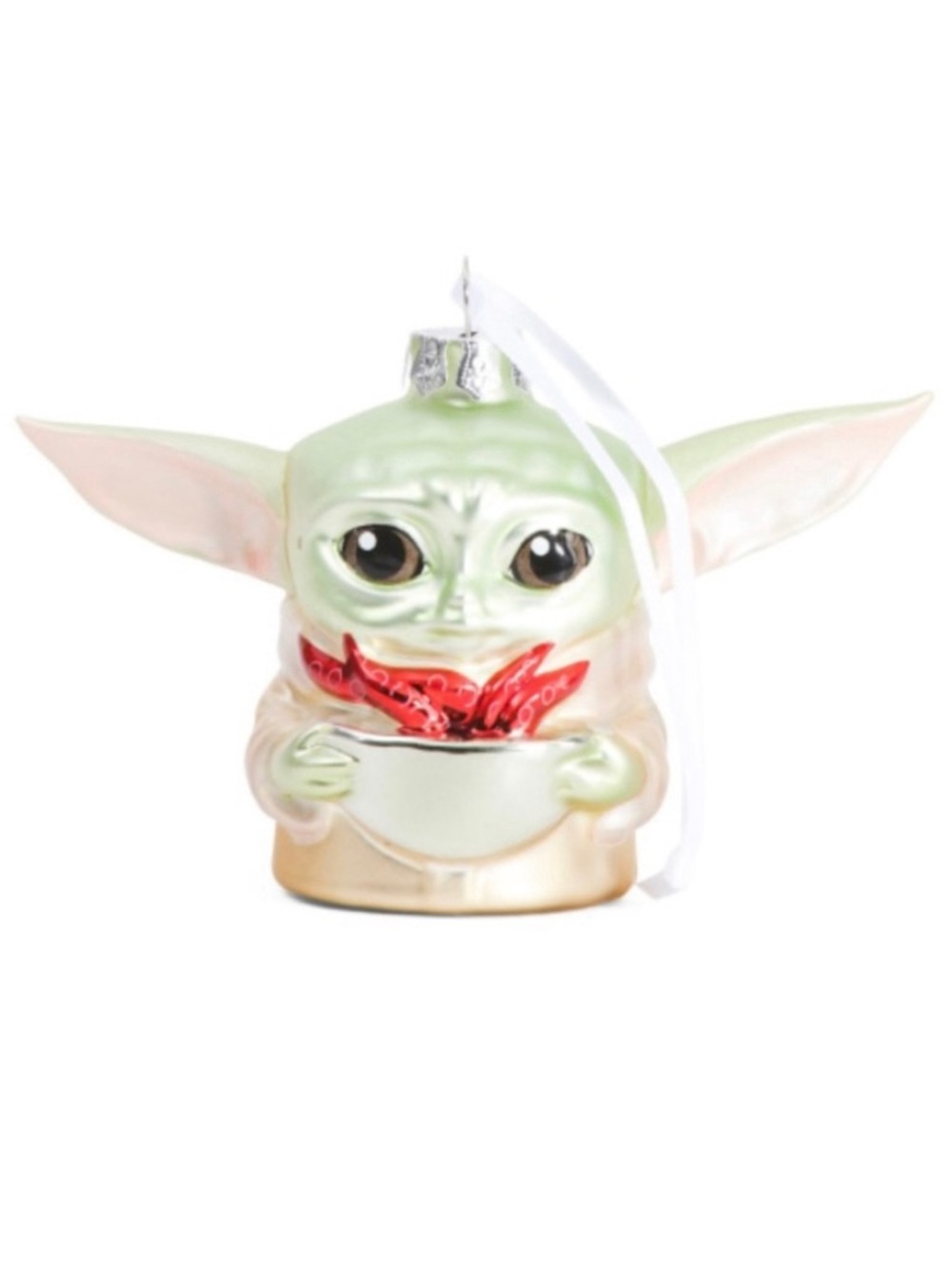 Hallmark Star Wars Mandalorian “Grogu” Blown Glass Christmas Ornament (NWT)